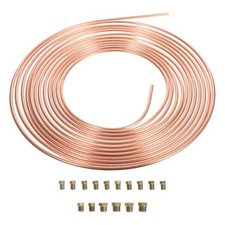 3/16 inch Car Brake Line Liquid Gas Cable with 16 PCS Screws - 25 inch Long