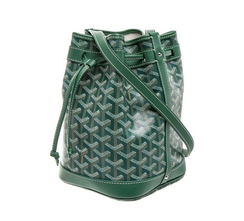 Goyard Goyardine Petit Flot Bucket Bag In Green