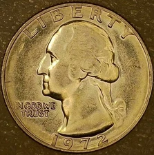 🔥 UNCIRCULATED 1972 WASHINGTON QUARTER DDO (EARLOBE) DDR VARIETY