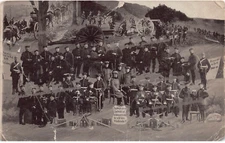 German Military Propaganda Pre WWI Battalion Infantry DAMAGE Vtg Postcard D12