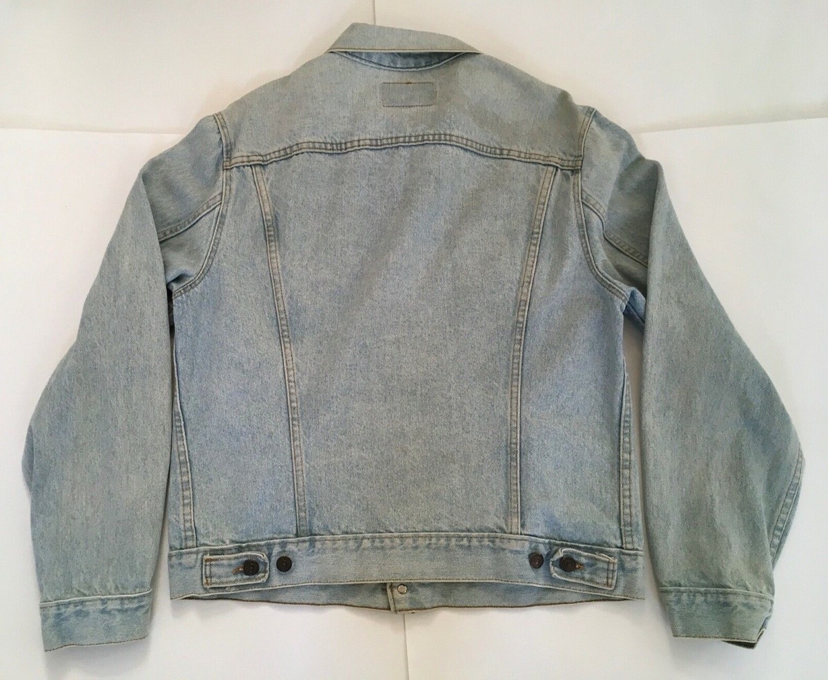 Vintage Levis Mens Red Tab Denim Jean Jacket WPL 423 Sz S Made in