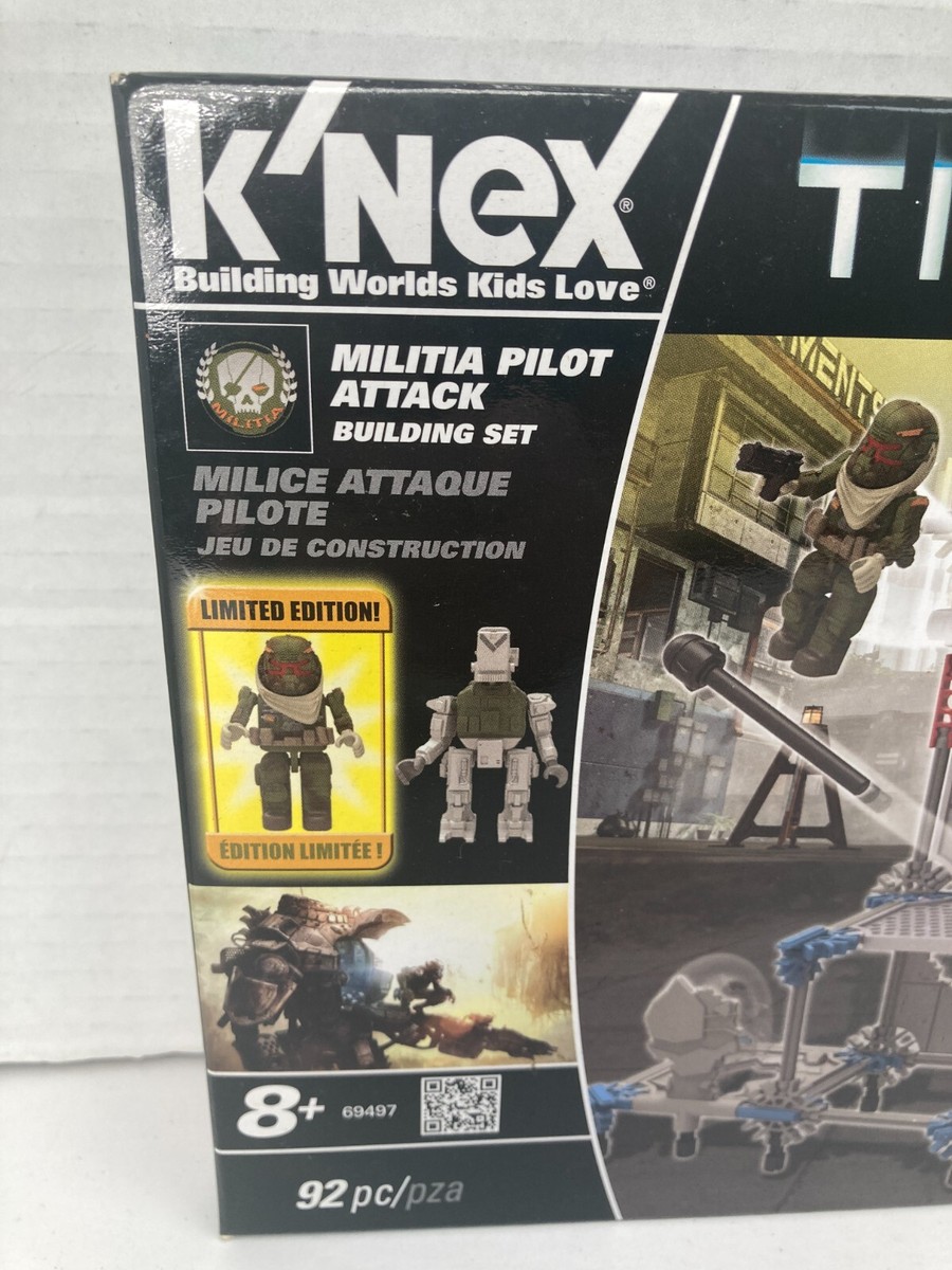K'Nex Titanfall Militia Pilot Attack Building Set 69497 2014 New