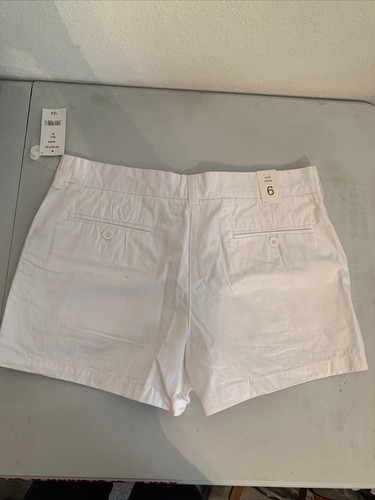 NWT Joe Fresh Women’s Casual Chino Shorts Sz 6 White Retail: $24 (MW-567) - Picture 5 of 6