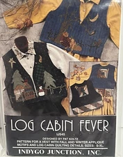 INDYGO JUNCTION LOG CABIN FEVER by PAT KOLTZ - Two Vests sizes S-XL