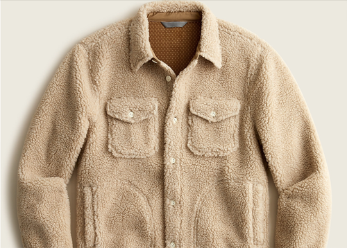 J CREW Nordic sherpa-fleece shirt-jacket Item BC412 - Picture 6 of 7