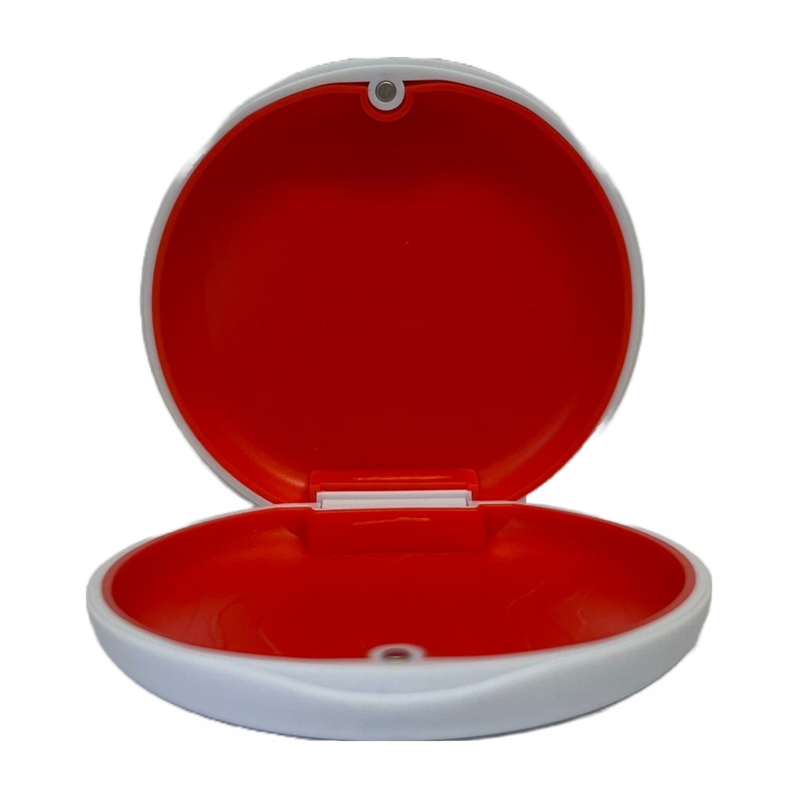 Orthodontic Silicone Retainer Case with Silicone Liner, Aligner Case, White F2