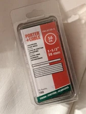Porter Cable 16-Gauge  1 1/2 in 38 mm Galvanized Finish Nail 1000 Box FM 16250-1