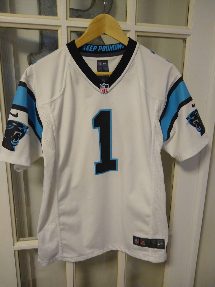 NIKE Cam Newton #1 Carolina Panthers Jersey NFL Team Apparel Youth Large  14-16