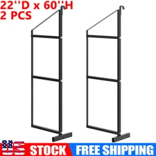 2Pcs Steel Cargo Shipping Container Shelving Shelf Bracket Powder Coated 22"x60"