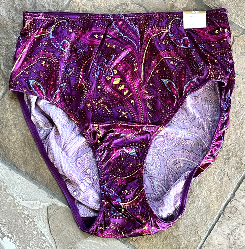LANE BRYANT 18/20 Hi Shine Second Skin Stretch Satin Very Hi Cut Brief NWT VTG