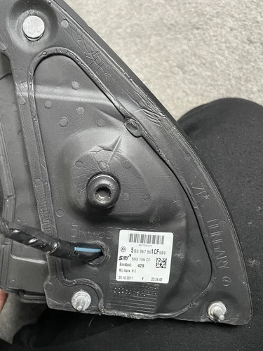 VW MK6 GOLF GTI Driver Side Rear View Mirror 5K0 857 501CE 9B9