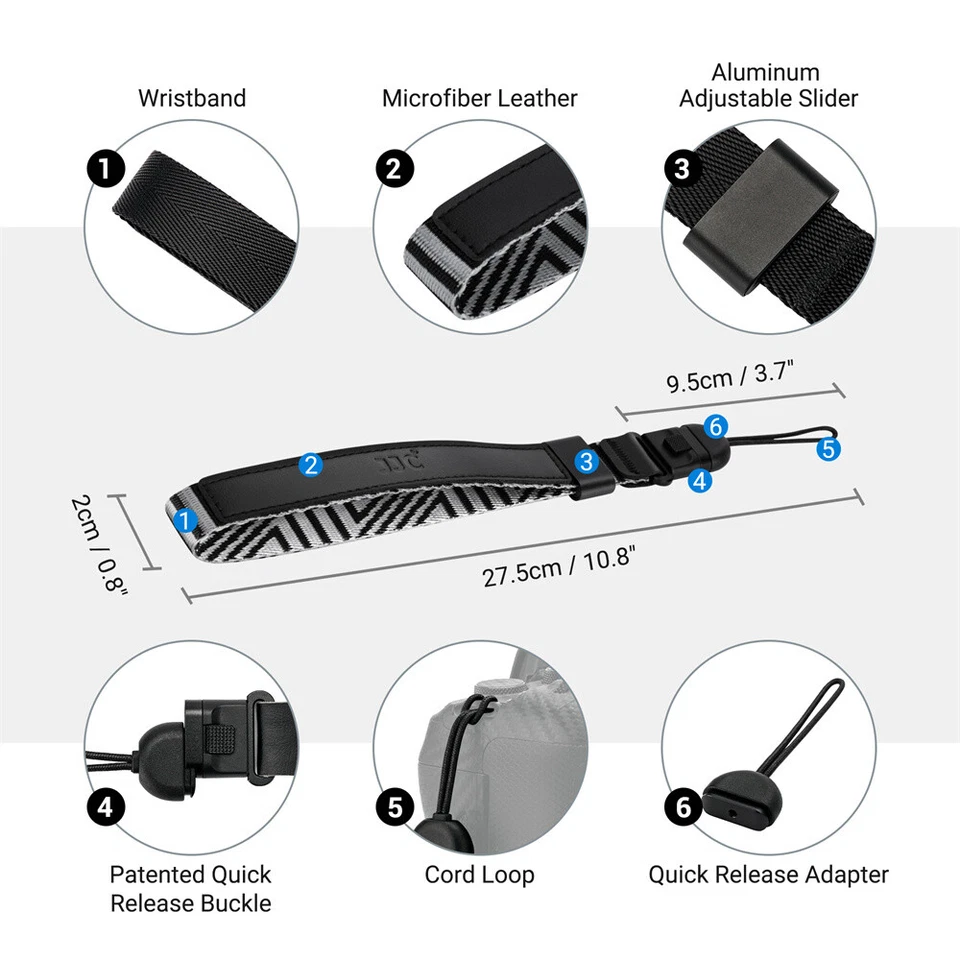 JJC Hand Wrist Strap Grip for Fujifilm X100VI Sony RX1RIII DSLR Mirroless Camera - Image 2 of 4