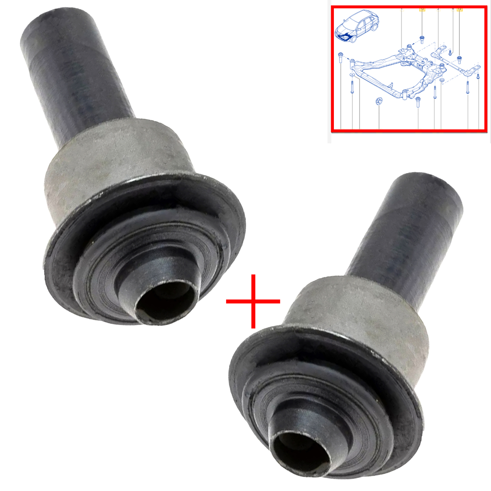 Silentbloc support Essieu 54467JD00A bague suspension Juke Qashqai +2