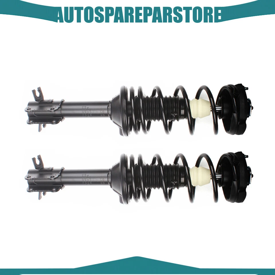 Amortiguadores traseros izquierdo y derecho Ford Escort 1997-2003 puntales con kit de soportes de resortes Foto 2 de 4