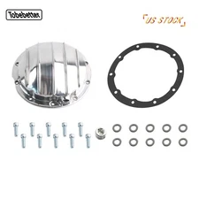 For GM Differential Cover 8.5" & 8.6" Ring Gear DIff 10 Bolt Cast Black Aluminum