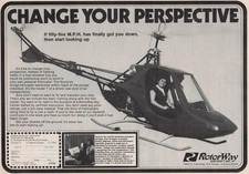 1979 Vintage Print Ad Change Your Perspective Rotorway Helicopter If 55 MPH