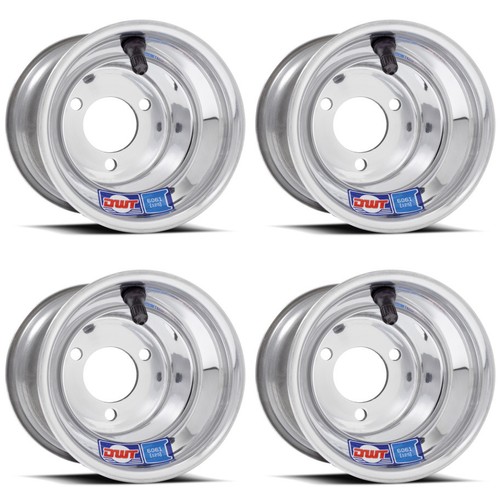 DWT Polished 8" Front Rear Wheels Rims 19" Sunf A027 19x7-8 Tires Suzuki LT80 - Picture 3 of 9