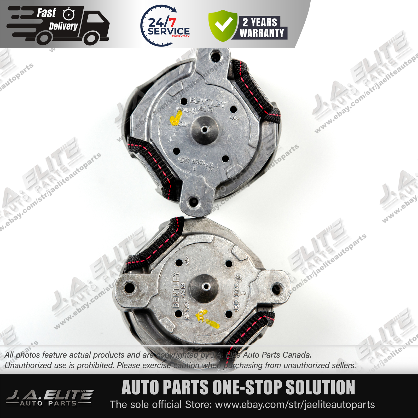 2pcs Engine Mount fit Bentley Continental GT/C Flying Spur Superspot 3W0199381R