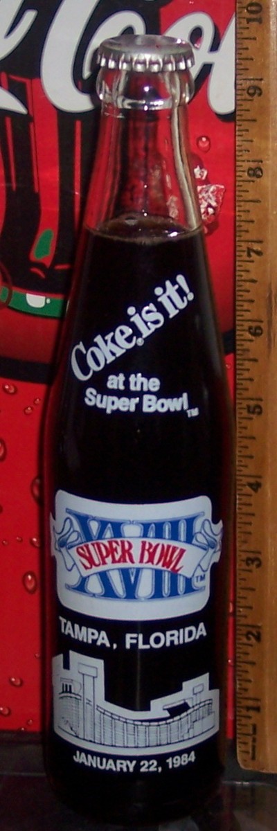 1984 SUPER BOWL XVIII TAMPA FLORIDA JANUARY 22 1984 10 OUNCE COCA