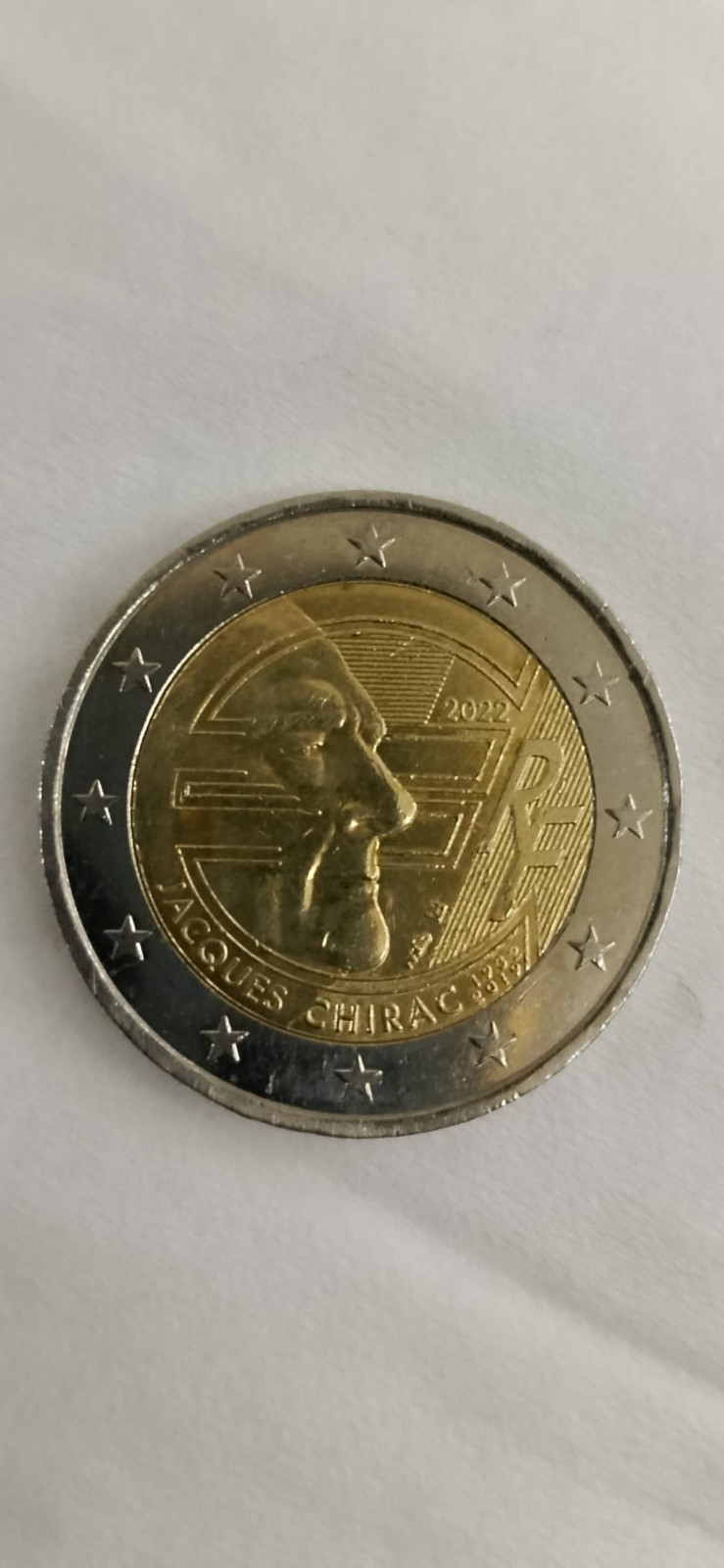 Pièce de 2 euros / Jacques Chirac / Française / 2022