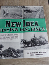 Catalogue,Brochure,Prospectus Agricole Tracteurs, New Idea USA  1950