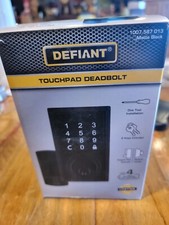 Defiant Touchpad Deadbolt 1007 587 013 Matt Black- NIB