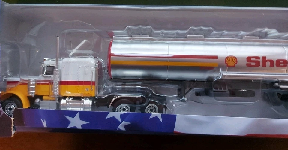 Camion americani Peterbilt 359 1970 Shell 1/43 Modellino Tir USA DeAgostini - Immagine 2 di 2