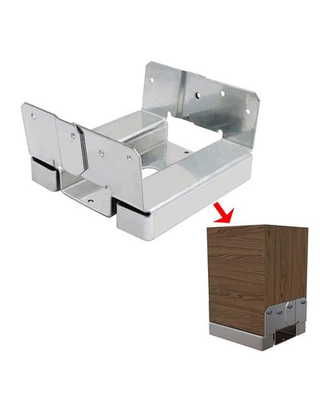 #ad 4 Pack 6x6 Post Base for Concrete for Actual 5.5quot;x5.5quot; Wood Electro Galvaniz... $55.76