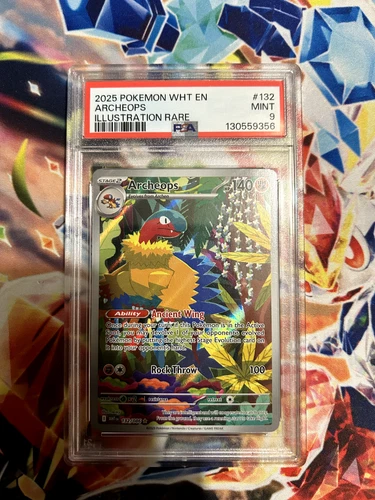 Pokemon TCG - Archeops 132/086 IR White Flare PSA 9