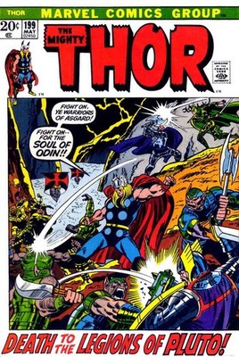 Thor #199 FN; Marvel | Pluto vs Hela May 1972 - w/Bag+Board