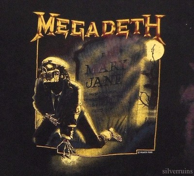 Megadeth Vintage T Shirt 1988 Tour Mary Jane Vic Rattlehead 80's