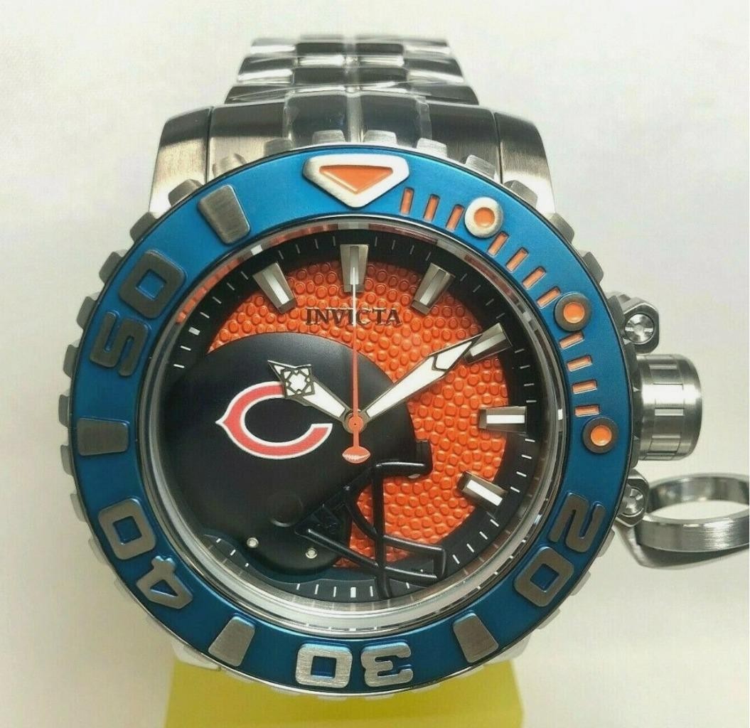 Invicta Sea Hunter Gen II NFL Chicago Bears 70mm Steel Autom