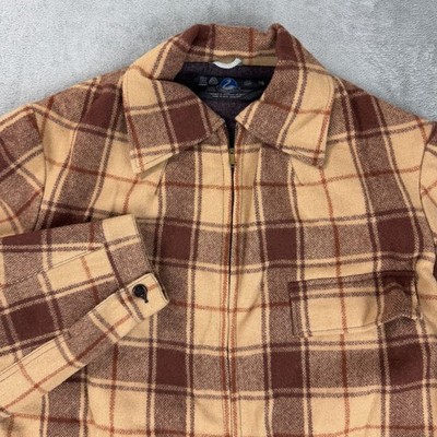 Vintage Swanndri Pure Wool Plaid Shacket Full Zip Bush Shirt