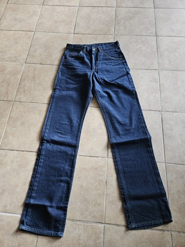 80s Lee M.R. Jeans Full Cut Straight Leg 200-0041 30x36 Rigid Indigo Wash USA
