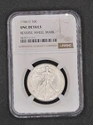 1944-D Walking Liberty Half Dollar | NGC UNC Details, Wheel Mark | Nice Coin!