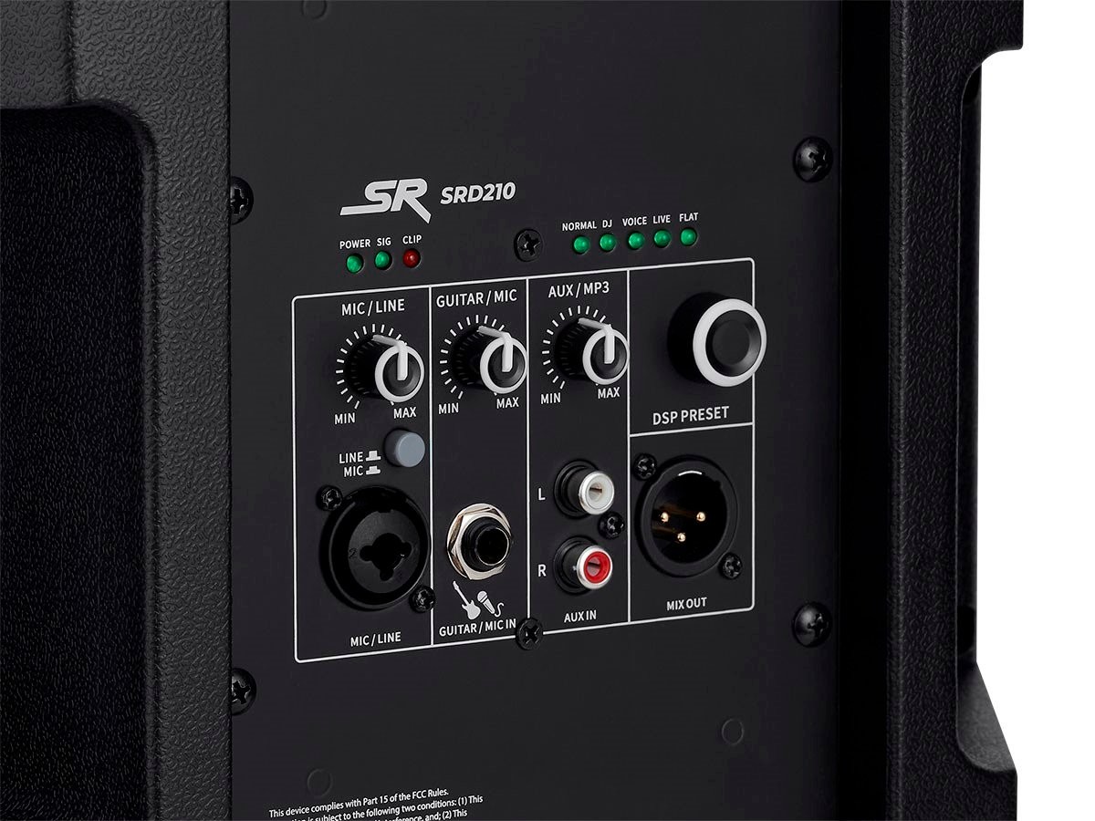 Monoprice SRD210 Powered Speaker  10in, with Class D Amp, DSP, Bluetooth Stream