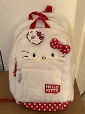 Hello Kitty Plush Fur Backpack Rare Exclusive Journeys