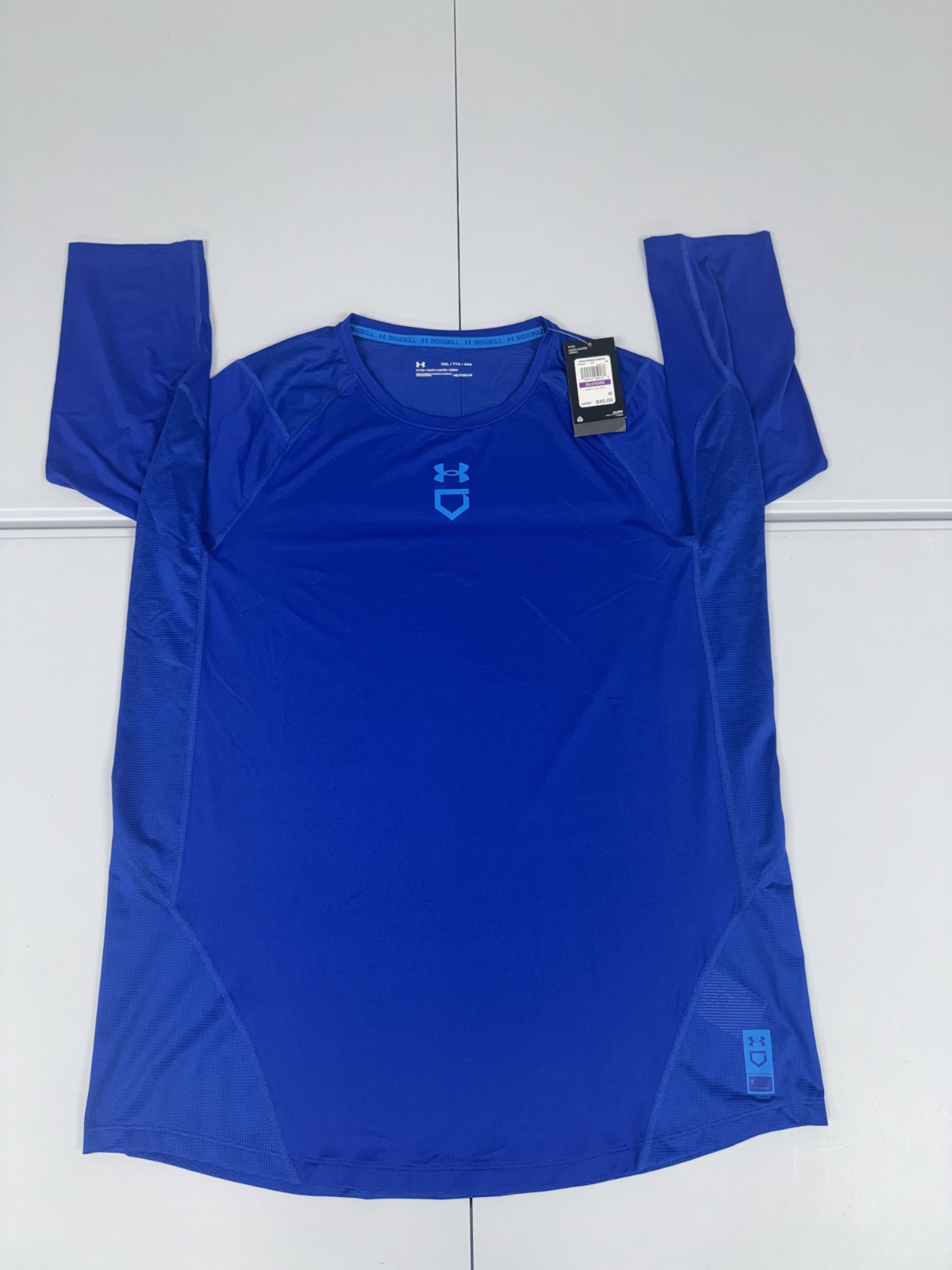 Under Armour UA Men's Isochill 3/4 Sleeve Shirt Size 2XL Blue $45 NWT