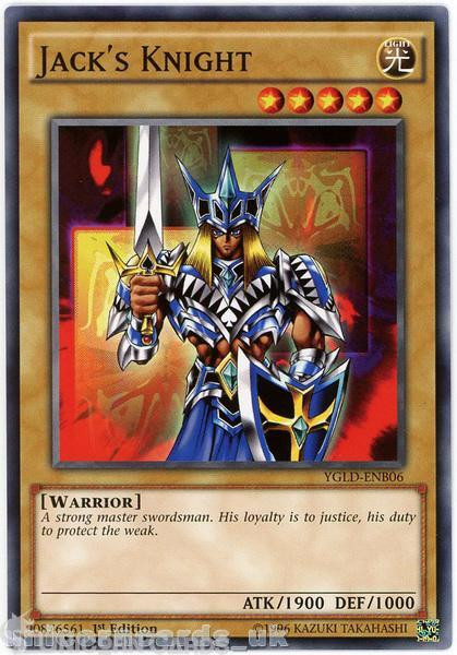 YGLD-ENB06 Jack's Knight 1st edition Mint YuGiOh Card