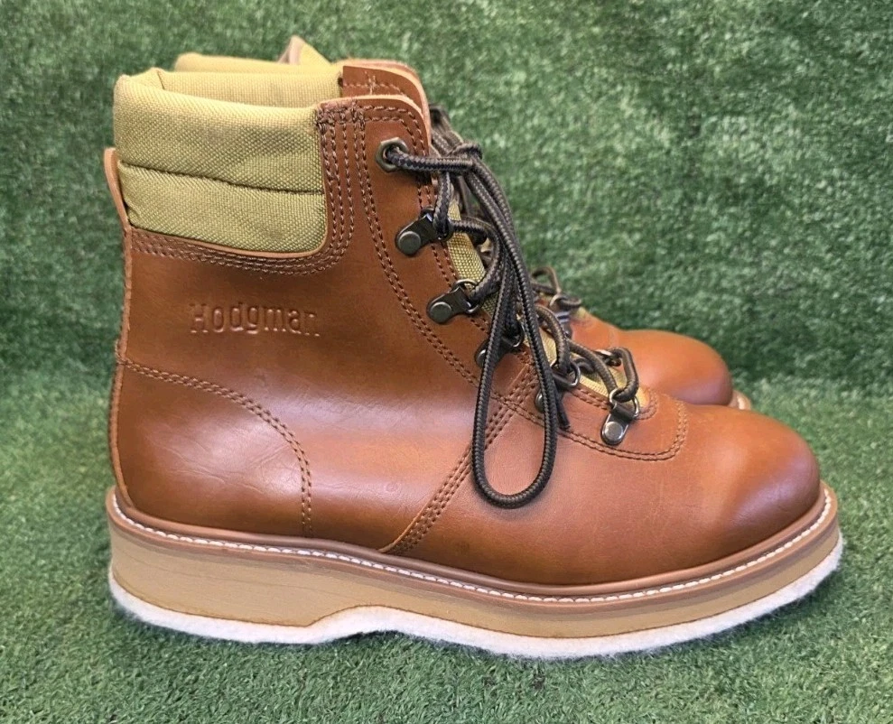Mens Size 8 Hodgman Classic Stream Fly Fishing Felt Sole Wading Boots
