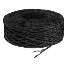 Raffia Ribbon, 109 Yard Paper Twine String for Festival Gifts Wrapping, Black