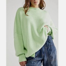 New Free People Easy Street Tunic sweater Green, size S