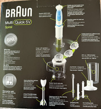 Braun MultiQuick Spiralisierer, Stabmixer mit 3 Klingen, Mixzerkleinerer, Mixen