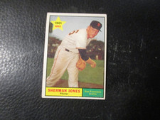1961  TOPPS #161 SHERMAN JONES   GIANTS    EX