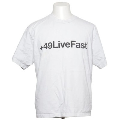 Live Fast Die Young, T-shirt, Größe: S, Weiß, Print, Herren #vzC