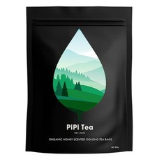 PiPi Tea Organic Oolong Bags Whole Leaf, 20 4g Each 20