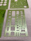 Berol RapiDesign other set of 6 Electric Templates R-31 no. 316 540 77 & triangl — photo 2