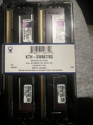 KINGSTON KTH-XW667/8G 397415-B21 8GB 2RX4-PC2-5300F-555-11 RAM