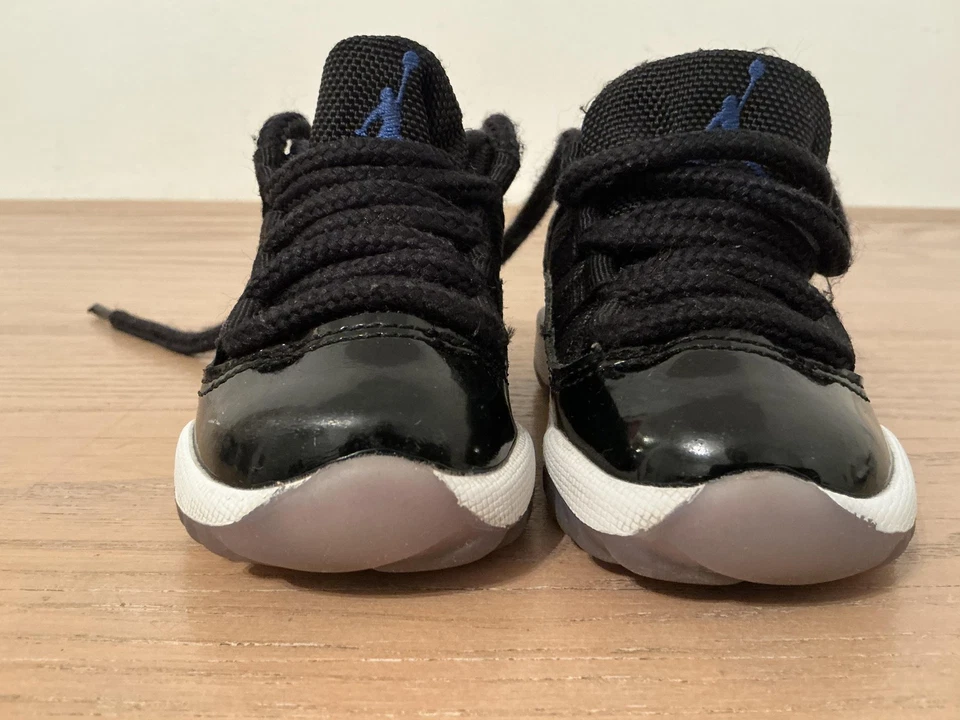 Air Jordan 11 Shoes Toddler Size 5C Lot of 2 Black Space Jam White Legend Blue - Image 2 of 4