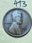 1922-D LINCOLN WHEAT CENT, LOW MINTAGE SEMI-KEY DATE, #473